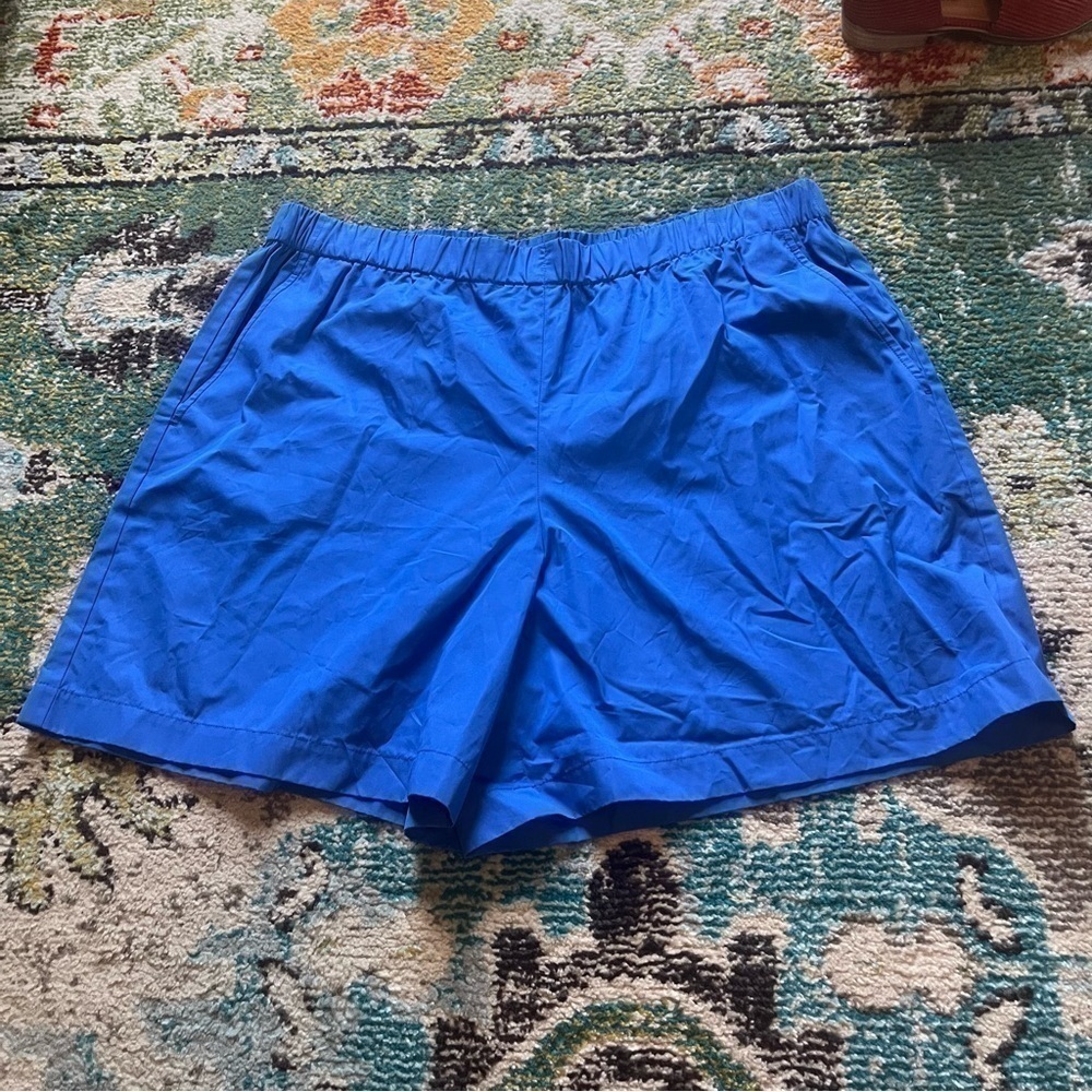New Lafayette 148 Designer Royal bloe vintage style shorts - Picture 2 of 8